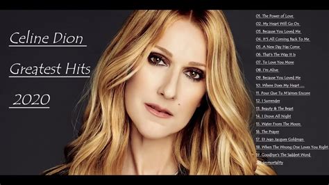 youtube celine dion songs album